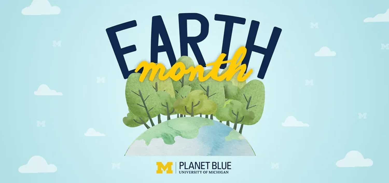 Earth Month promotional graphic