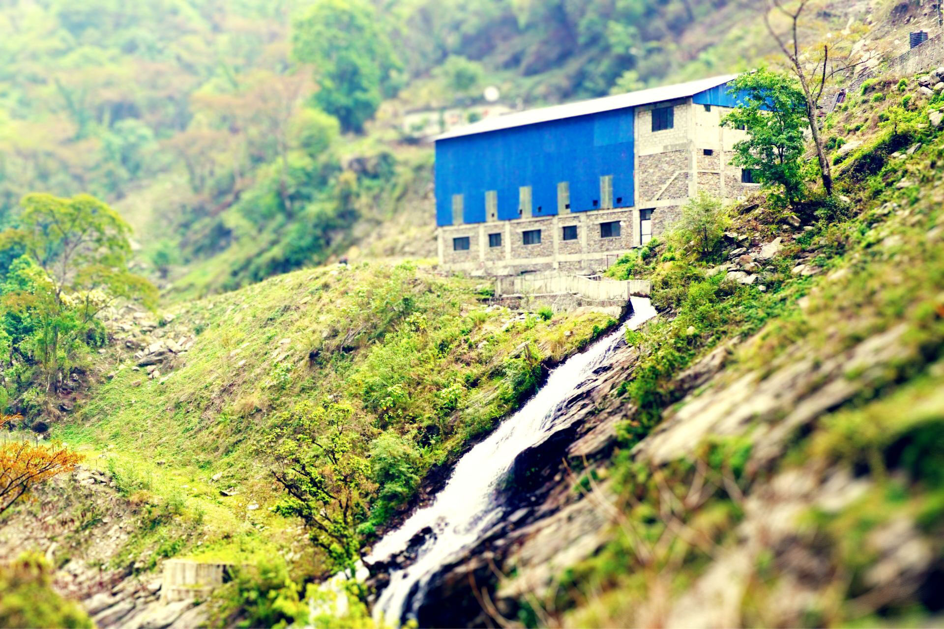 Local mini hydro plant in the Nepalese Himalayas.