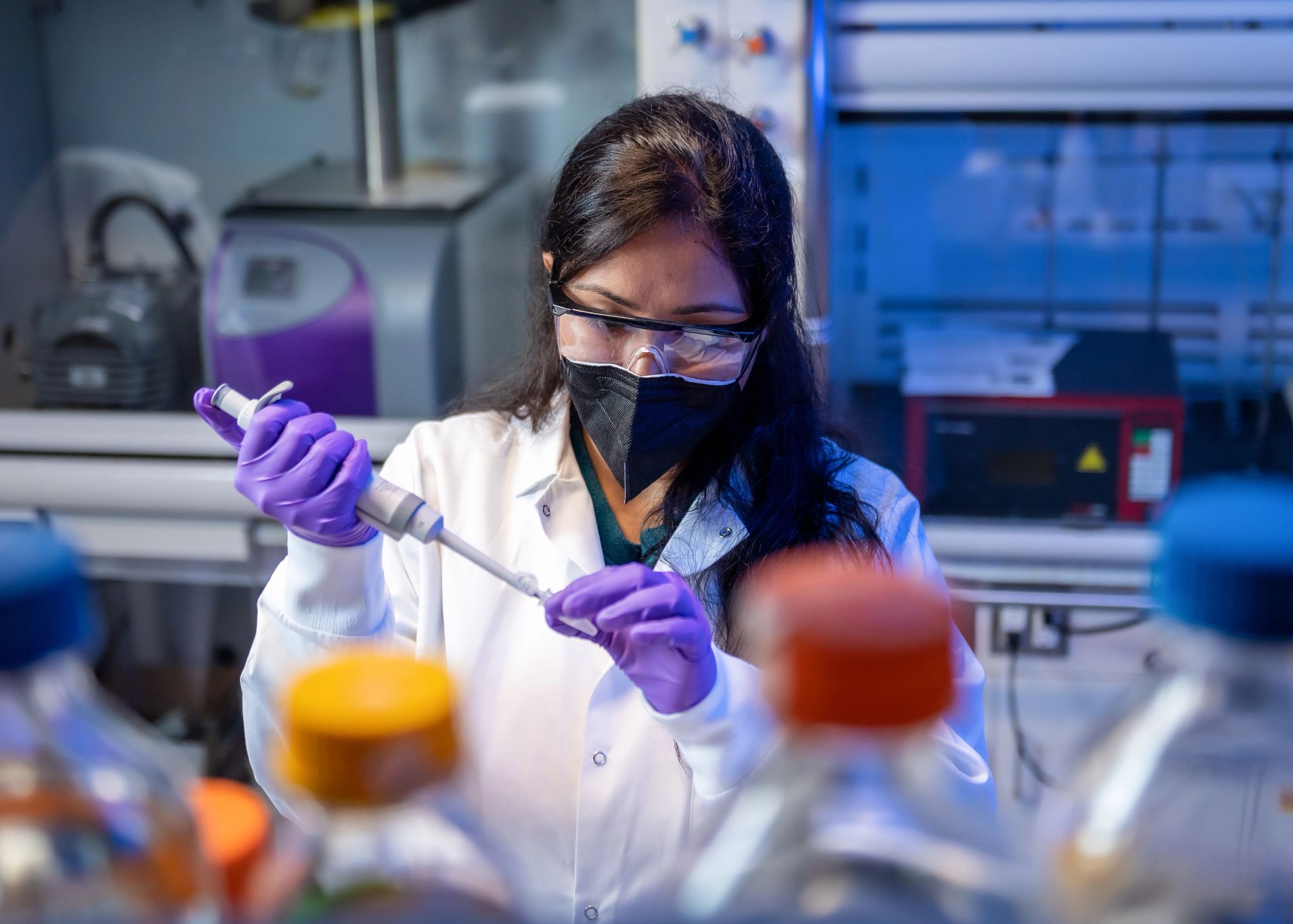 Researcher in a lab