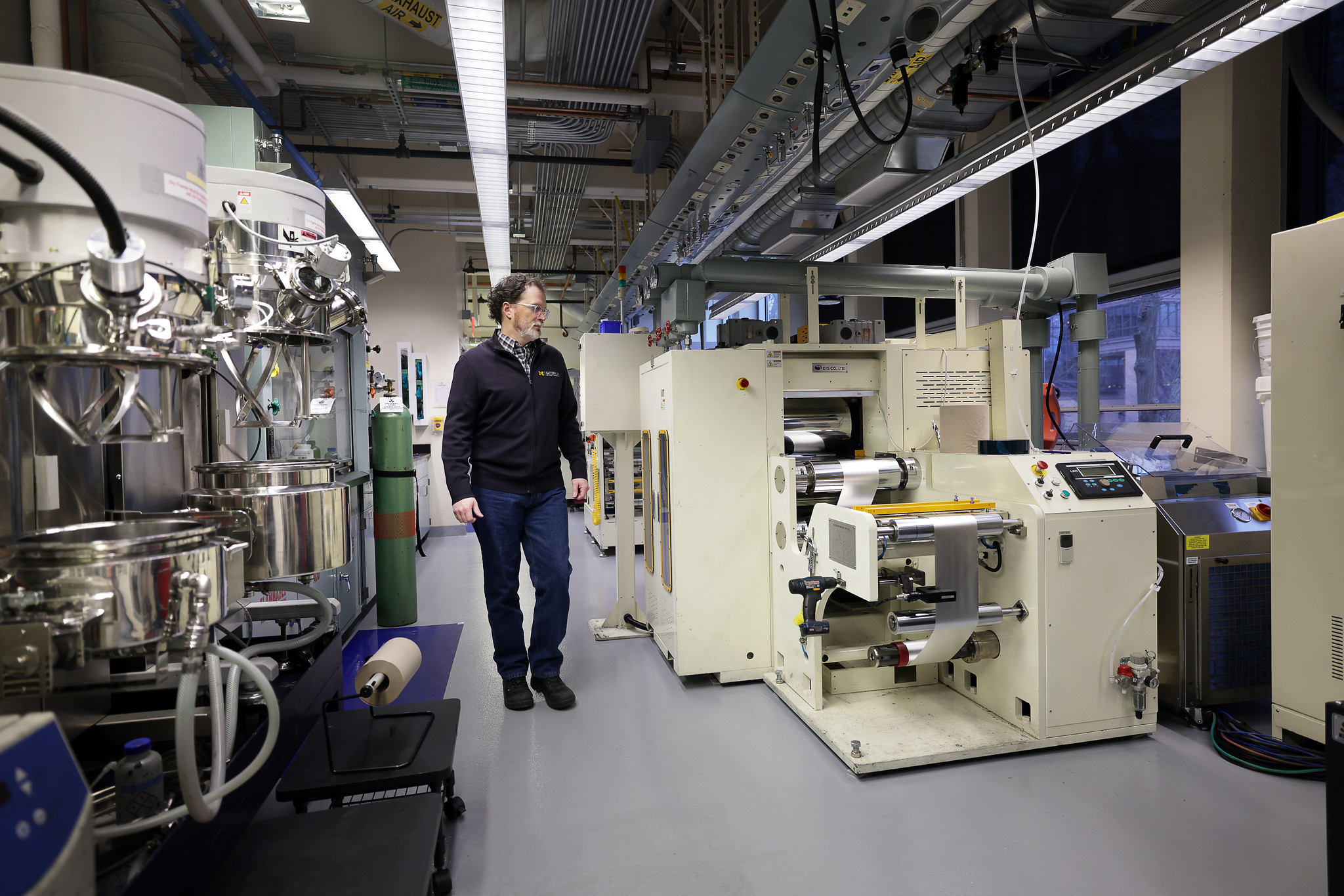 The Battery Lab, which is part of the Michigan Materials Research Institute, is a kind of “maker’s space for batteries.